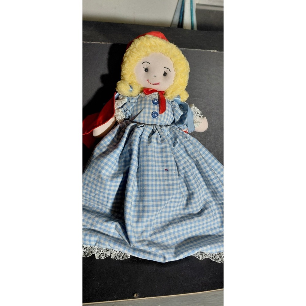Vintage Handmade classic reversible fabric traditional story telling Doll 3 In 1
